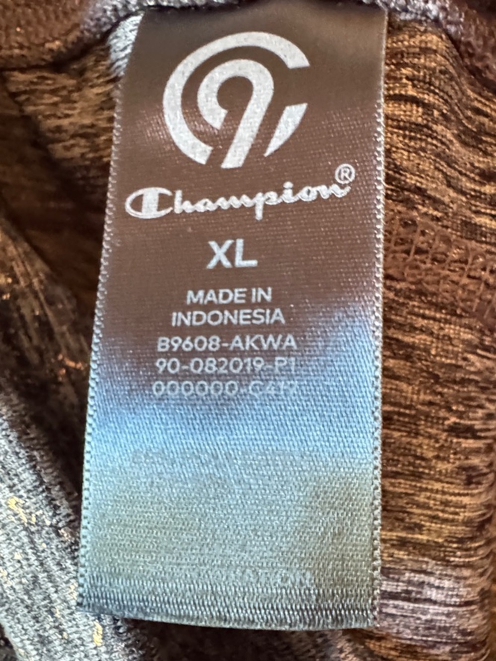 Champion Gray Heather High-Rise Leggings with Subtle Shine - Picture 4 of 4